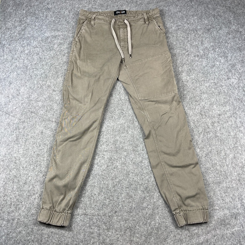 DUER Pants Mens 30 X 29 Beige T2X Slim Fit Stretch Joggers‎